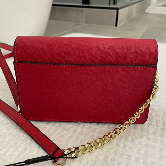 NWT KARL LAGERFELD PARIS Red Maybelle Camera NYC Taxi Mini Crossbody Bag - Picture 6 of 13